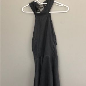 Gray Halter Dress